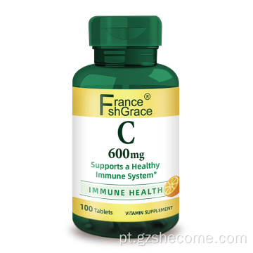 A vitamina suporta comprimidos de vitamina C saudáveis ​​do sistema imunológico